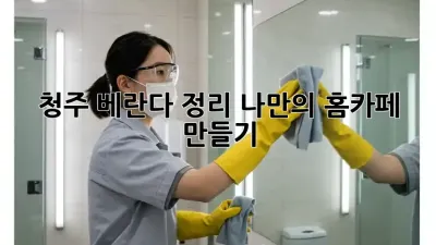 청주 베란다 정리: 나만의 홈카페 만들기